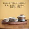 Mesa de Gelo Copo Expresso de Vidro Pintado à Mão Flor de Glicínia Cerâmica Doméstica Cor Sob Esmalte Jogo de Chá Kung Fu tamanho pequeno Copo Mestre de Bolhas