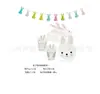 Juego de vajilla desechable de Pascua, plato de papel, vaso de papel, toalla de papel, cuerda, bandera, fiesta de cumpleaños infantil