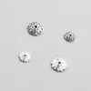 Plata de ley S925 plata tailandesa cuentas tipo toro con forma de corazón tapas de cuentas pulsera de cuentas hecha a mano DIY accesorios de joyería al por mayor