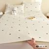 Colchão Antiderrapante Colchão Almofada Doméstico Tatame Protetor Solteiro Aluguel Especial Bordado Capa de Cama Fina Conjunto de Três Peças