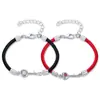Pulseira para Casais, Homens e Mulheres, um Par de Pulseiras de Fio Vermelho com Chave, Tecida, Presente para Estudantes, Comemorativa, Atacado, Estilo Chinês