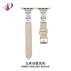 Conector Metálico Perlado con Correa de Cuero con Patrón de Cocodrilo Adecuado para Apple Watch Iwatch11 Generación 10/987Ultra/