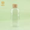 Loción para Bebé Johnson Botella Vacía Plástico Transparente Jabón Corporal Botella Plana 300ml Botella de Aceite Esencial PET Roscada Botella Cinturón