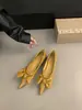 Zapatos planos Chuyuji de estilo francés con lazo bajo y punta fina para mujer, nuevo modelo primavera 2026, elegantes zapatos profesionales de tacón bajo