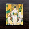 Pintura Thangka Dorada de Color al por Mayor Núcleo Zorro de Nueve Colas Hada Zorro Zakiram Vida Pasada y Vida Presente Thangka con Dorado Espolvoreado Tarjeta de Lienzo Núcleo