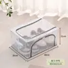 Caja de almacenamiento plegable para ropa con ventana única para visibilidad, caja de almacenamiento de tela de gran capacidad para ropa y pantalones, caja de almacenamiento a prueba de polvo y humedad para artículos diversos