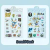 [Colección] Stitch de Dibujos Animados Mickey Minnie Historia de Carreras Pegatina Transparente de PET Pegatina Decorativa Creativa
