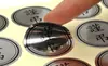 Pegatinas de dragón personalizadas en plata cepillada, dorado y plata mate, etiquetas autoadhesivas impermeables y a prueba de aceite de PVC personalizadas