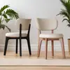 Cadeira Nórdica de Madeira Maciça, Simples Moderna para Jantar, Designer Italiano para Sala de Jantar Uso Doméstico, Cadeira com Encosto de Luxo Leve, Uso em Escritório