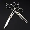Tijeras de Peluquería Personalizadas Wahl Negras con Rodamiento de 6.0 pulgadas Tijeras para Cortar el Cabello Tijeras Planas Tijeras para Flequillo