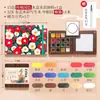 Acuarelas sólidas 15 colores mini viaje portátil pintura acuarela set arte pintado a mano al por mayor pinturas