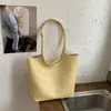 Bolso de Mimbre de Gran Capacidad para Mujer 2026 Verano Nuevo Bolso de Hombro Sencillo para el Trabajo Viaje Diario Bolso Tote