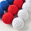 Brinquedos Personalizados para Animais Hamster Coelho Pássaro Gato Cachorro Bola de Corda de Algodão para Roer e Limpar Dentes Decoração de Feriado
