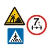 Sinalização de Trânsito Proibindo Estacionamento, Placas de Advertência para Entrada e Saída de Veículos, Placas de Redução de Velocidade, Placas de Limite de Velocidade de Fábrica, Placas de Sinalização Rodoviária