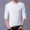 Marca de moda de moda juvenil, popular, estilo japonés, moderno, combinable, estándar, simple, nueva camiseta de verano, manga larga, cuello redondo para hombre