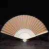 Abanico plegable blanco de 7 pulgadas para pintar niños papel para colorear abanico blanco de color materiales creativos DIY hechos a mano para preescolar