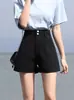 Shorts de Pierna Ancha para Mujer, Pantalones de Traje Rectos Sueltos de Cintura Alta para Primavera y Verano, Pantalones Casuales Rectos de Línea A Versátiles para Ropa de Abrigo