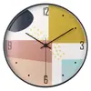 Reloj de pared de 12 pulgadas reloj de pared sala de estar moda creativo hogar dormitorio reloj moderno simple silencioso reloj de cuarzo