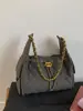 Bolso de Mano con Cadena de Patrón Diamante para Mujer 2026 Otoño Nuevo Tendencia Estilo Coreano Personalidad Moda Bolso de Hombro para Debajo del Brazo Bolso Cruzado