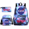 Mochila Escolar, Estojo, Bolsa de Ombro Conjunto de Três Peças de Mercadoria da Nasa de Anime Transfronteiriço