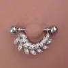 Joyería Europea y Americana para Piercings Anillo para Pezón Alas Uñas de Leche Hojas Anillo para Pezón de Acero Inoxidable Anillo para Pezón Piercing en el Cuerpo Humano Joyería Personalizada
