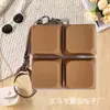 Llavero de Teclado Mecánico con Forma de Rejilla de Colores Arcoíris, Llavero con Forma de Rejilla de Colores Macarrón Sin Iluminación