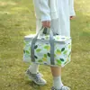 Caja Térmica, Bolsa de Picnic de Gran Capacidad, Cesta de Picnic Portátil Gruesa con Película de Aluminio para Exteriores, Cesta de Picnic para Acampar, Plegable