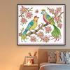 Feliz 99 punto de cruz acogedora habitación de dormir pájaro de amor romántico estilo pastoral arte de bordado bordado pintura decorativa