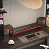 Soporte para Monitor de Computadora de Escritorio, Estante Elevado de Almacenamiento para Escritorio, Base Elevada, Bandeja para Teclado, Base para Pantalla