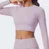 Ropa de yoga transfronteriza europea y americana Jinke para mujer, top deportivo de manga larga, ajuste ceñido, secado rápido, adecuado para Pilates, correr al aire libre y fitness