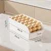 Caja de Conservación de Grado Alimenticio para Cocina Doméstica, Cajón Tipo Drawer de Plástico para Almacenamiento de Huevos, Caja de Almacenamiento Grande para Refrigerador