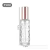 En Stock Venta al por mayor Botellas de Perfume de Vidrio de 15 ml con Forma de Estrella y Corazón, Botellas con Atomizador de Perfume para Dispensar Cosméticos, Botellas Roll-on