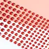 Pegatinas de Pedrería Rojas para Maquillaje de Escenario, Maquillaje Brillante, Pegatinas Rojas de Diamante para Cejas, Maquillaje para Frente y Ojos, Pegatinas de Pedrería para Cara, Pedrerías Pequeñas para Actuación