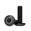 Tornillos Hexagonales Biselados para Muebles Negros, Tornillos Hexagonales de Cabeza Plana para Muebles y Mecánicos M4M5M6M8M10