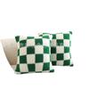 Nueva Funda de Almohada Simple a Cuadros de Fabricante Cojín para Sofá Lana de Cordero Almohada de Mesita de Noche Recomendación Transfronteriza Lote