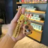 Llavero de Capibara de Dibujos Animados Colgante para Mochila Escolar de Niñas Llavero de Coche Colgante de Capibara Pequeño Regalo para Pareja Venta al por Mayor