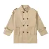 Comércio Exterior Roupas Infantis Jaqueta Original para Meninos Primavera e Outono Casaco Trench Coat Solto Infantil 2026 Novo Casaco Trench Coat para Meninos Estilo Britânico