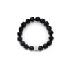 Pulsera de piedra volcánica para hombre, diseño geométrico cuadrado personalizado, estilo nuevo de alta gama, accesorios combinables, joyería de lujo sencilla y ligera para mujer.