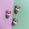 Acessórios de resina de desenho animado de Natal DIY capa de celular grampo de cabelo acessórios de cabelo caixa de cigarro gancho caixa de armazenamento adesivo