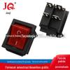 Interruptor de fornecimento direto de fábrica original tipo navio 3 engrenagens com interruptor de gangorra de luz KCD4-201-impressão vermelha e preta 0-com luz