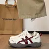 Versión de Cuero Suave~Zapatos de Entrenamiento para Gansos de Suela Gruesa para Aumentar la Altura para Mujeres, Modelo Nuevo 2026, Zapatos Casuales Versátiles para Primavera y Otoño, Zapatos Deportivos Blancos