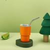 Taza de vacío para licores de 2 oz transfronteriza, taza para coche de acero inoxidable 304, taza de doble capa de acero inoxidable para sublimación, mini taza con pajita por lotes