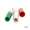 1.1g Pluma de Labial Redonda Invertida, Tubo de Labial Delgado, Material de Empaque de Tubo de Plástico Portátil para Resaltador, Boca de Tubo Personalizada