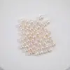 Novas Pérolas de Água Doce Naturais Quase Redondas Sem Sementes Contas Soltas com Brilho Forte e Furos para Acessórios de Joias Artesanais DIY