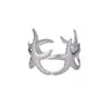 Amazon Transfronterizo Hoja Irregular Océano Abierto Amplio Pulsera Exquisita Acero de Titanio Joyería de Gama Alta Venta al por Mayor