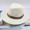 Sombrero de Paja de Borde Grande de Verano Paja de Monofilamento Borde Plano Vaquero Sombrero para el Sol para Exteriores Sombrero de Borde Grande para Hombre Sombrero de Caballero Protección Solar