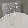 Lindos Pegatinas con Relieve de Muñeco de Peluche, Múltiples Opciones para Elegir, Pegatinas 3D Infantiles de Oso y Pingüino para Uñas, Modelo SL