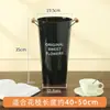 Balde de Flor de Lata Estilo Americano Preto, Balde para Flores Frescas para Uso Doméstico, Balde para Rosas de Floricultura, Mosquitinho, Lírio, Cultivado em Água