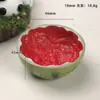 Acessórios de Resina Desenho Animado DIY Enfeites Tigela de Melancia 3D Cola de Creme Presilhas para Cabelo Fivelas de Sapato Chaveiros Pingentes Acessórios