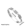 Europa y Estados Unidos pulsera de acero de titanio para casting transfronterizo chapada en oro de 18 quilates microincrustada alta gama joyería de estilo frío pulsera de acero inoxidable
